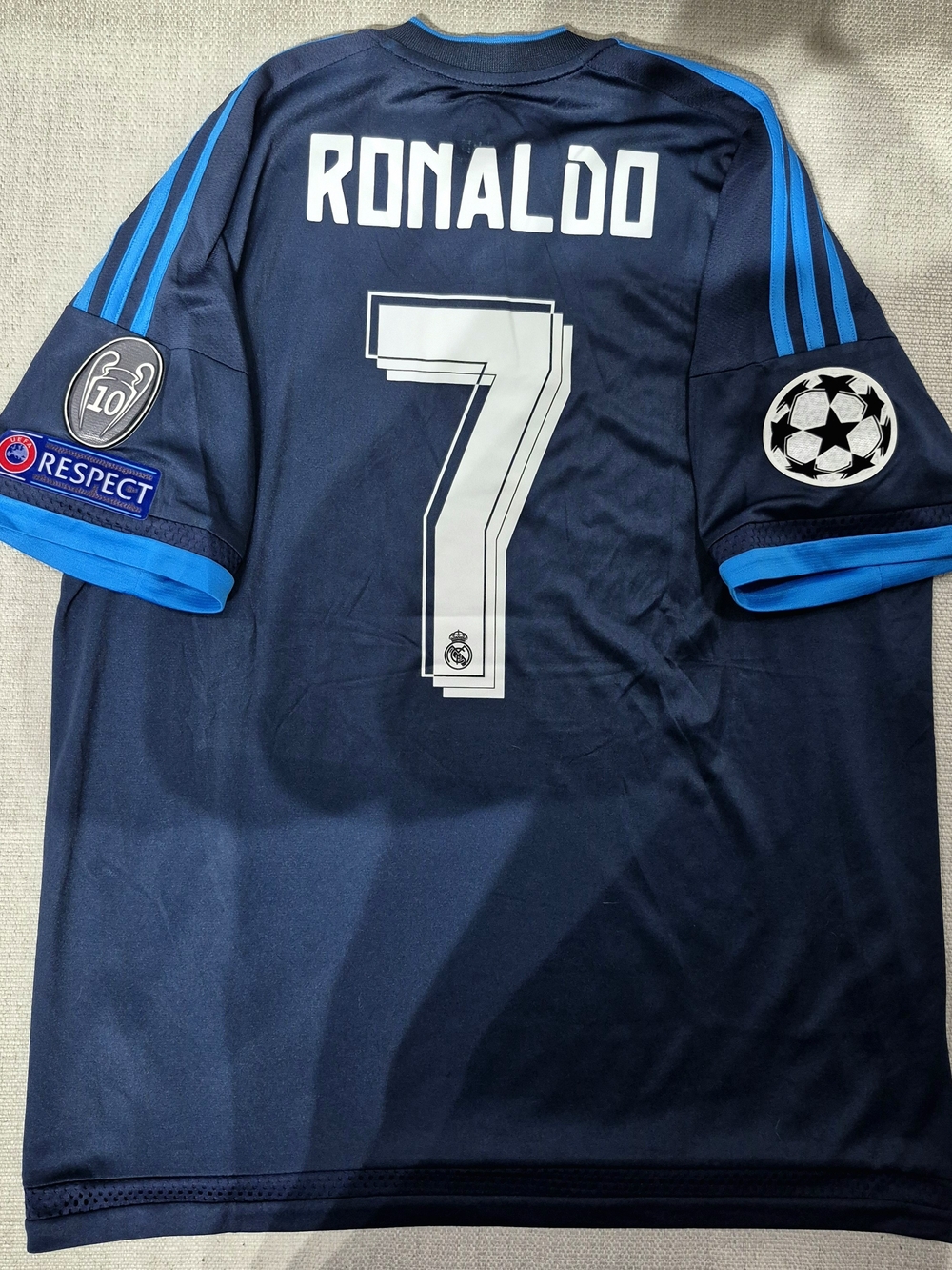 Adidas Real Madrid 2015-16 Away Ronaldo #7 Jersey — Men's Large